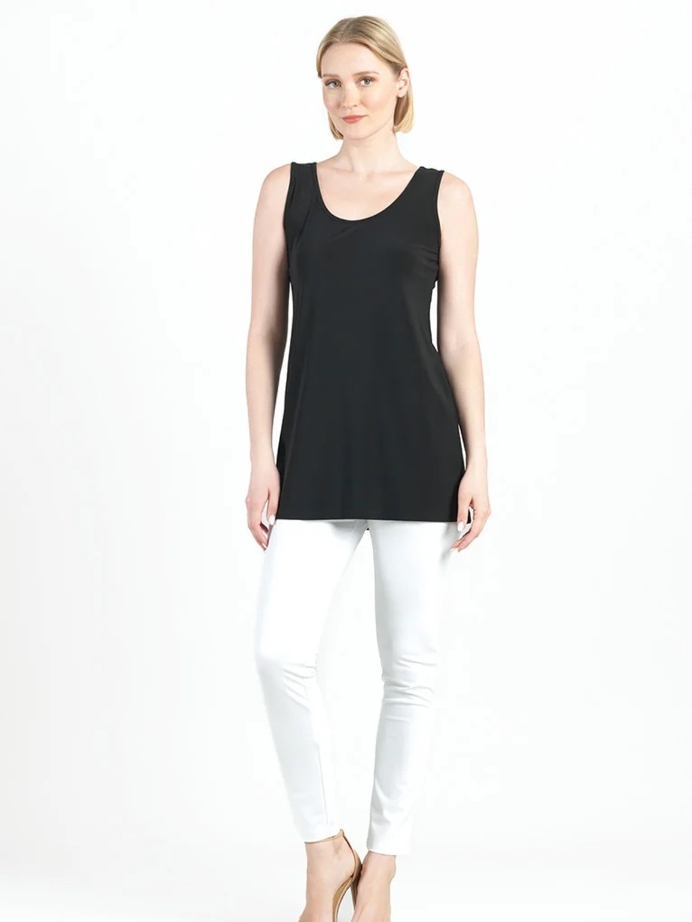 2 - Clara Sunwoo black sleeveless scoop neck top SET OF 2